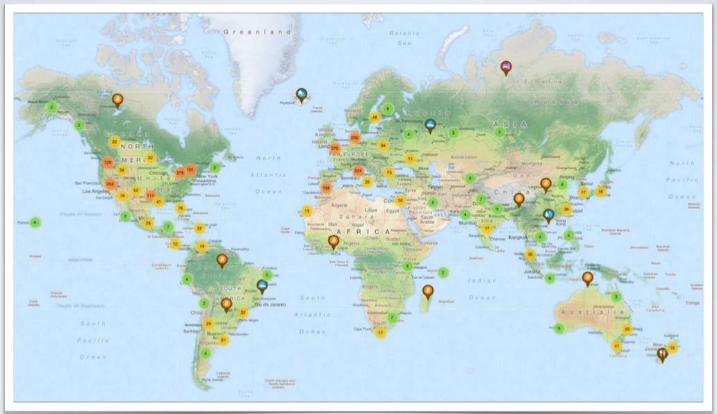 BTC merchant map