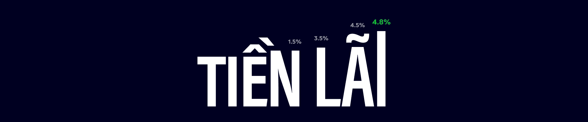 Nhận lên đến 4.8% lãi suất hằng năm