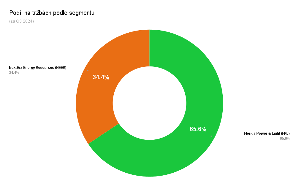 FPL tvoří největší část příjmů společnosti NextEra